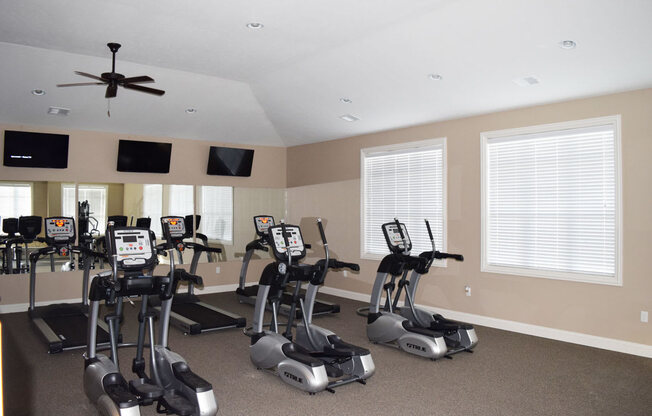 Fully Equipped Fitness Center at Stoney Pointe Apartment Homes, Kansas, 67226