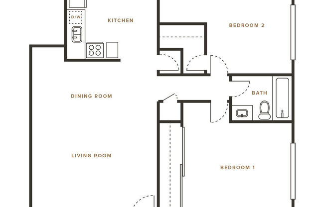 2 beds, 1.5 baths, 995 sqft, $2,780