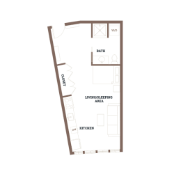 Studio, 1 bath, 380 sqft, $1,062