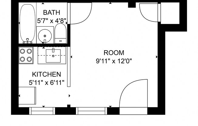 Studio, 1 bath, 750 sqft, $817