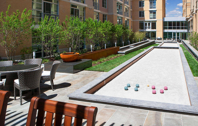 Courtyard Sitting at Highland Park at Columbia Heights Metro, Washington, 20010