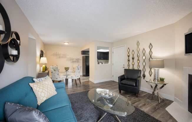 Modern Livingroom  at Woodland Hills Apartments, Colorado Springs, 80918
