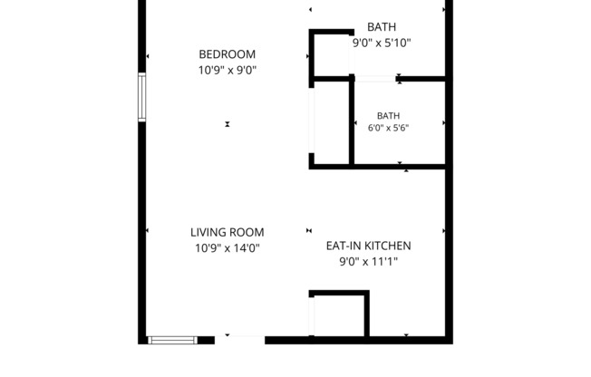 Studio, 1 bath, 500 sqft, $1,195, Unit 1008-104