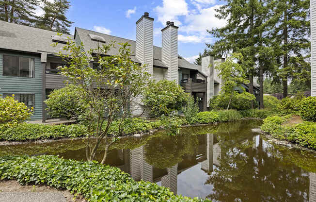 Exterior of The Lakes Apartments in Bellevue, WA 98007