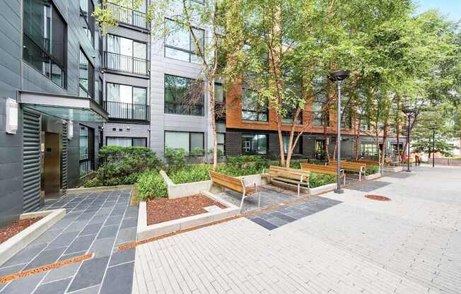 Photo of Walkway alongside the building