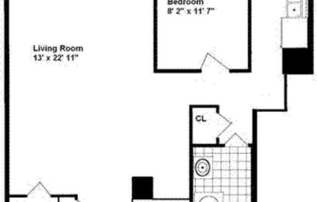 1 bed, 1 bath, 740 sqft, $4,950, Unit 15I
