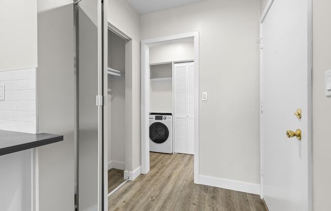 Studio Apartment Washer and Dryer