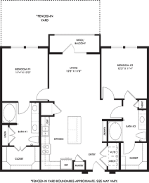 2 beds, 2 baths, 1,135 sqft, $1,975