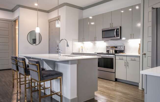 luxury kitchen at Reveal Skyline apartments