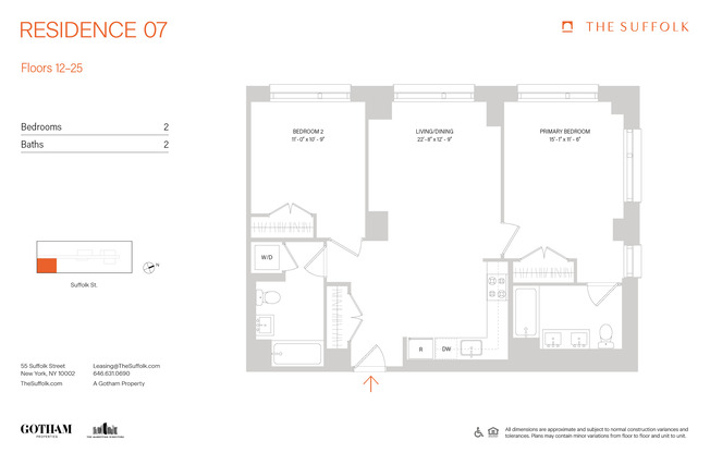 2 beds, 2 baths, $8,895, Unit 1707