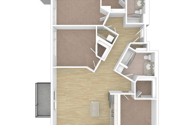 3 beds, 2 baths, 1,323 sqft, $2,685