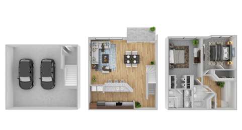 2 beds, 2 baths, 1,282 sqft, $2,369