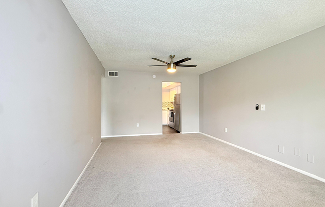 Premium One-Bedroom - Living Room - Carpet Option