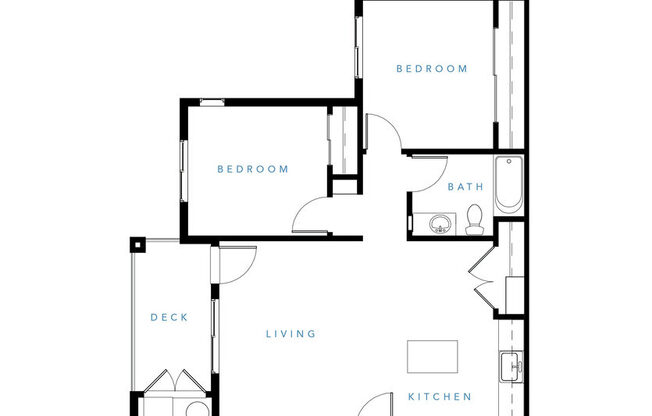 2 beds, 1 bath, 791 sqft, $2,600, Unit Bldg. 3 203