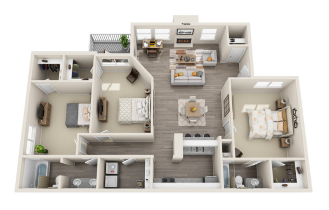 3 beds, 2 baths, 1,340 sqft, $1,669
