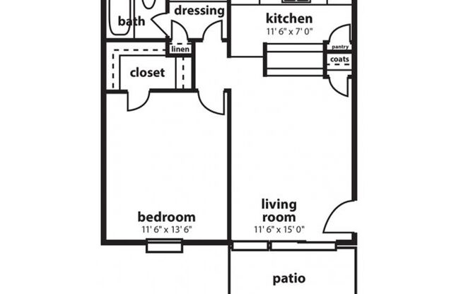 1 bed, 1 bath, 672 sqft, $1,200