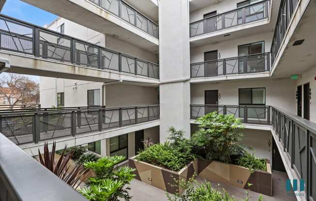 Upper Level View of the Courtyard