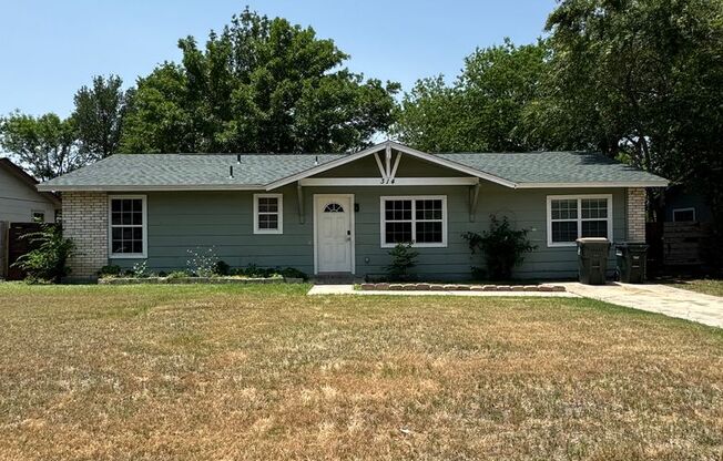 3 Bed , 2 bath on a .5 acre lot.