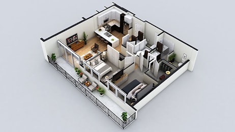 2 beds, 2 baths, 1,126 sqft, $2,930