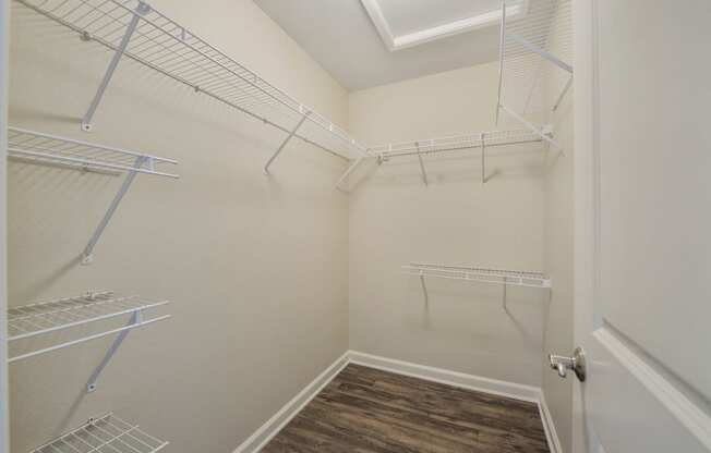 Spacious walk in closet
