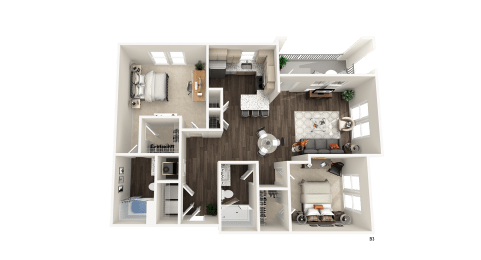 2 beds, 2 baths, 1,117 sqft, $1,854