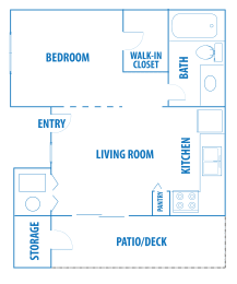 1 bed, 1 bath, 406 sqft, $1,166