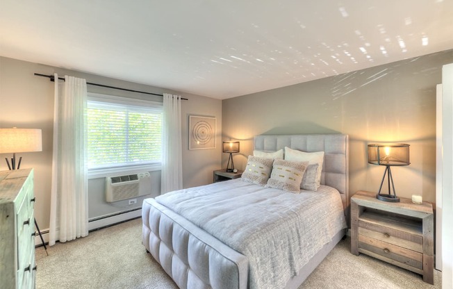 Comfortable Bedroom With Large Window, at Eagle Creek Apartments, Westmont