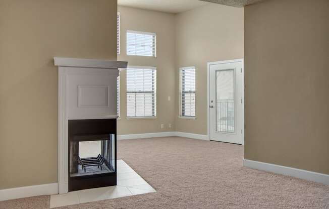 Fairways Living Room with Fireplace