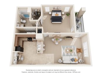 1 bed, 1 bath, 780 sqft, $1,699