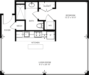 3 beds, 2 baths, 1,101 sqft, $950