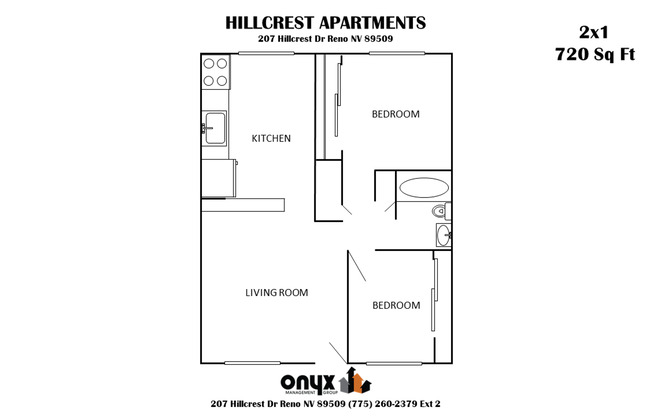 2 beds, 1 bath, 720 sqft, $1,245, Unit 11