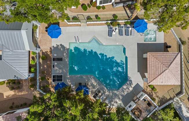 Pool Aerial View at Haven at Arrowhead Apartment Homes in Glendale Arizona