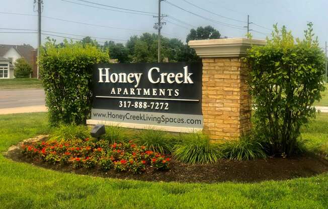 New Entry Sign at Honey Creek, Greenwood, Indiana