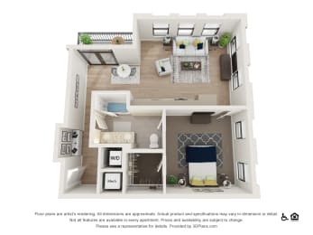 1 bed, 1 bath, 858 sqft, $2,745