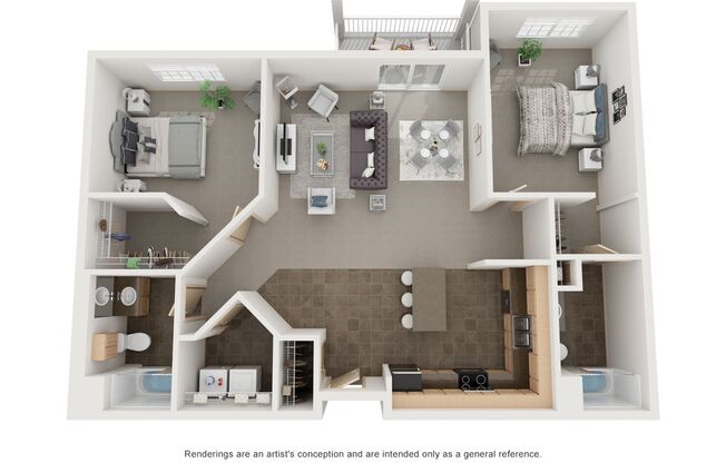 2 beds, 2 baths, 1,200 sqft, $1,295, Unit 4685-306