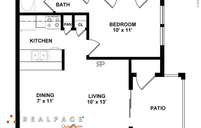 1 bed, 1 bath, 531 sqft, $1,048