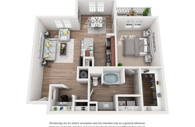 1 bed, 1 bath, 892 sqft, $1,862