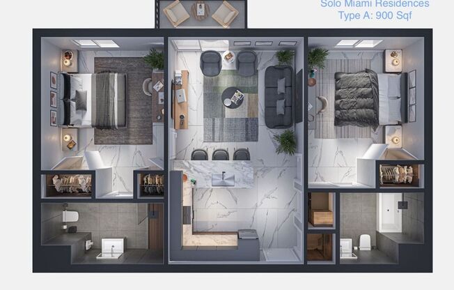 2 beds, 2 baths, $2,770