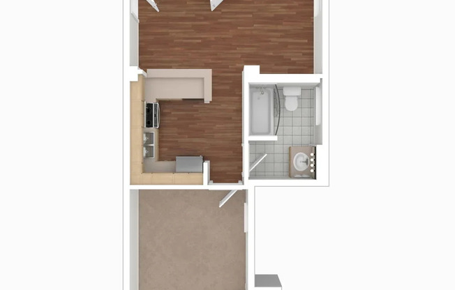 1 bed, 1 bath, 533 sqft, $1,118