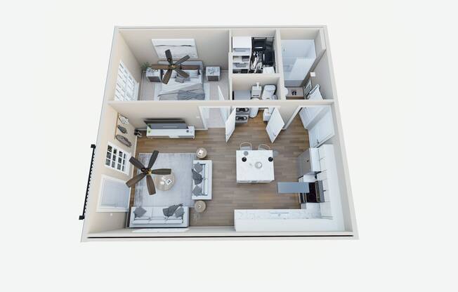 1 bed, 1 bath, 678 sqft, $1,236