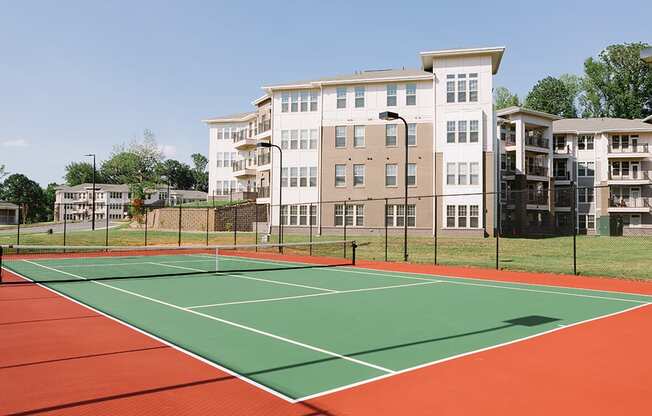 Tennis courts at Sycamore at Tyvola, North Carolina