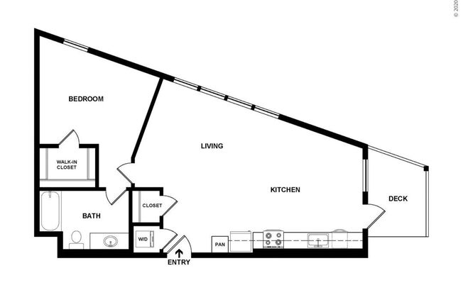 1 bed, 1 bath, 813 sqft, $2,901