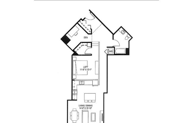 1 bed, 1 bath, 999 sqft, $1,729, Unit 813