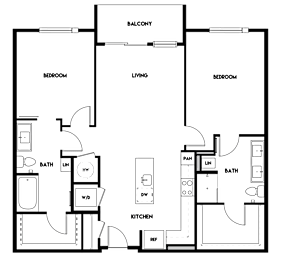 2 beds, 2 baths, 1,128 sqft, $2,040