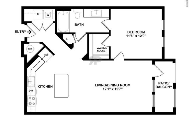 1 bed, 1 bath, 786 sqft, $1,830