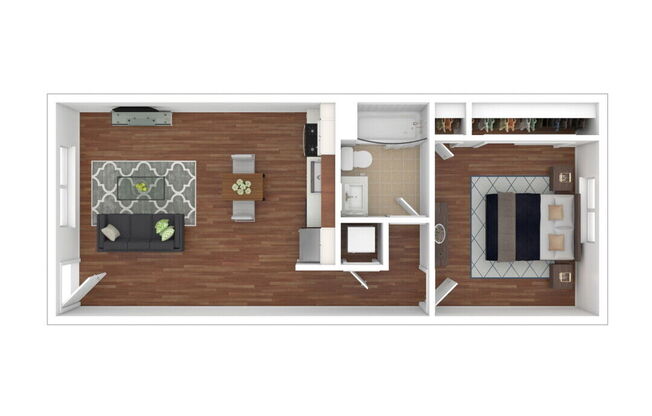 1 bed, 1 bath, 660 sqft, $2,295