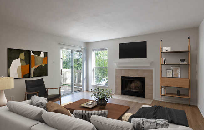 Living Room with Hard Surface Flooring