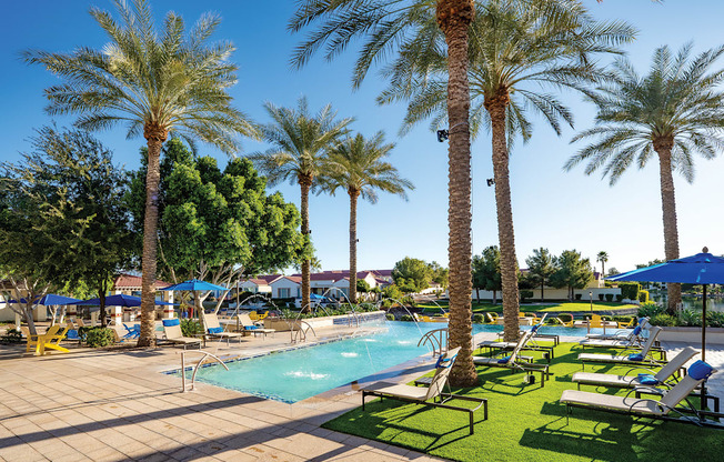 Almeria at Ocotillo apartments exterior pool