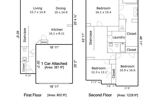 3 beds, 2.5 baths, $2,800
