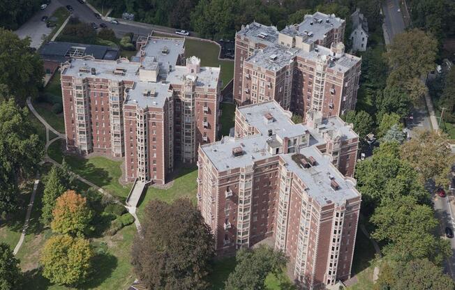 Alden Park- Manor Building-aerial view.